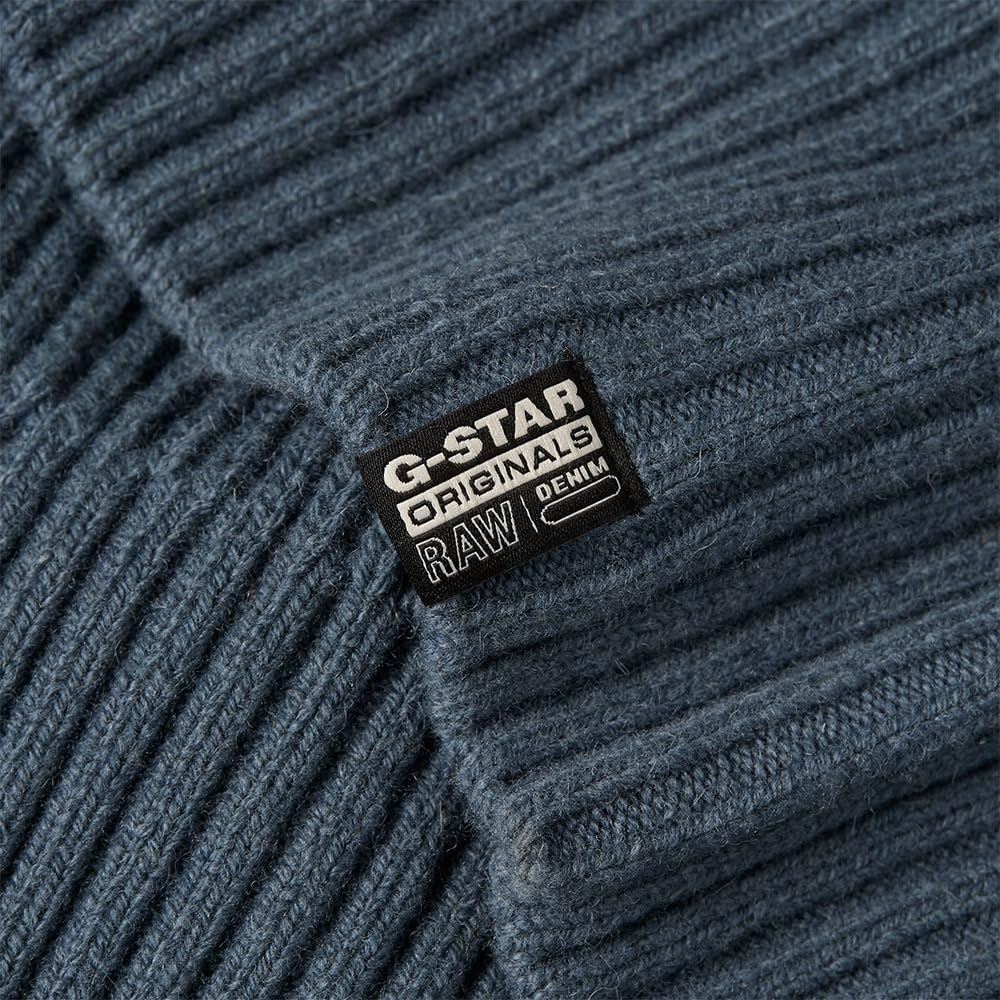 G-STAR Herren Essential Turtle Knitted Pullover Knits, Grau (Axis D23732-d447-5781)
