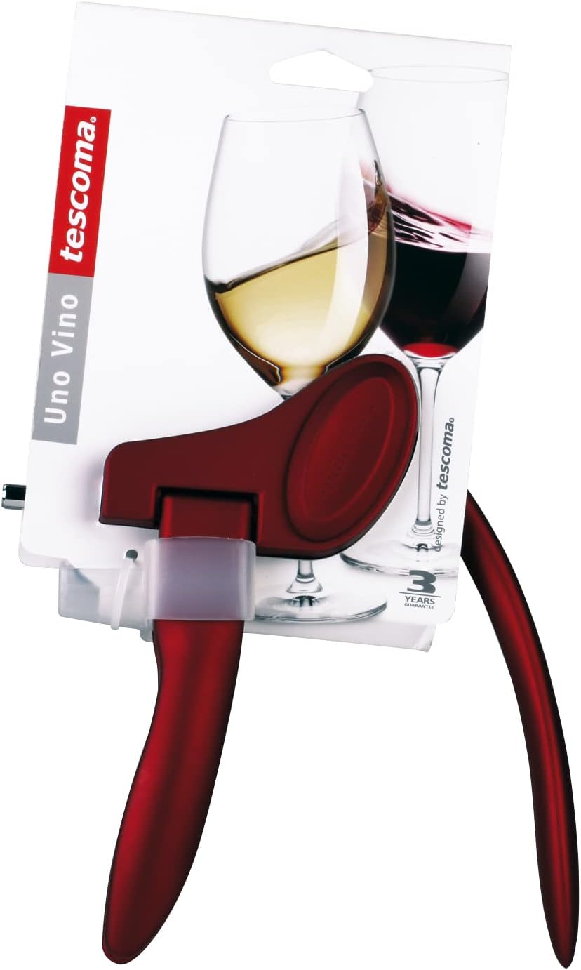 Tescoma UNO VINO Hebel-Korkenzieher 29.5 x 18 x 5 cm | Geeignet für Alle Weinflaschentypen | Langleb