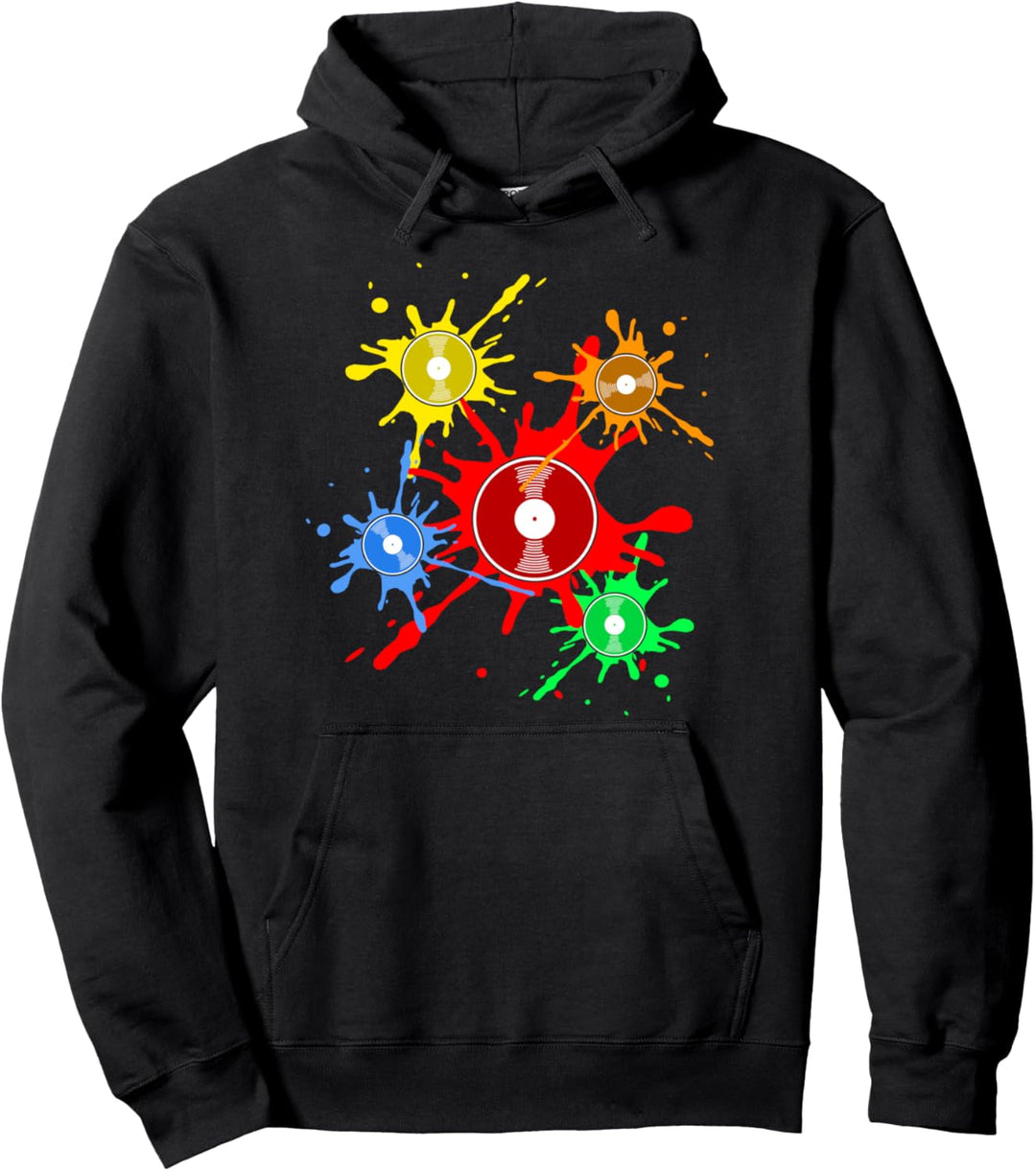 Retro Vintage Schalplatte Vinyl Geschenkidee Pullover Hoodie