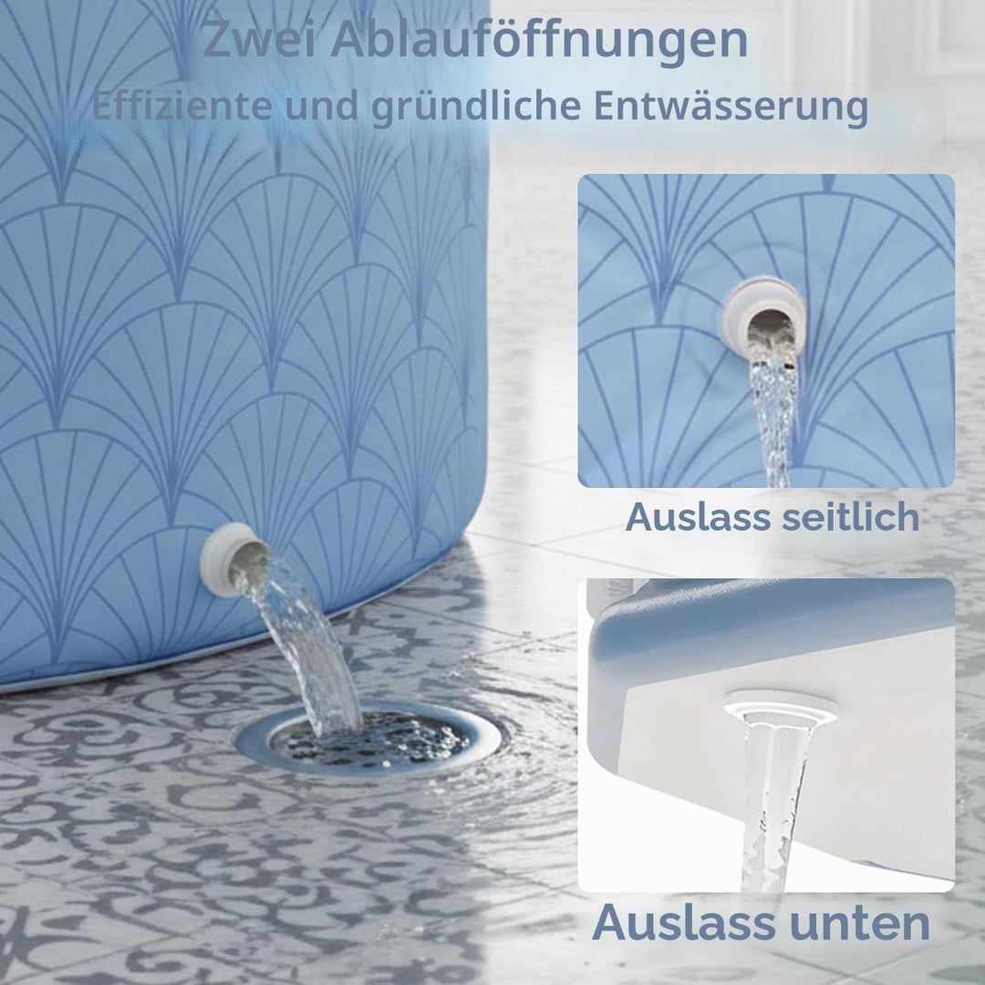 Simcat Tragbare faltbare Badewanne, Eisbadewanne für Kaltwassertherapie, Training, Badezimmer, freis