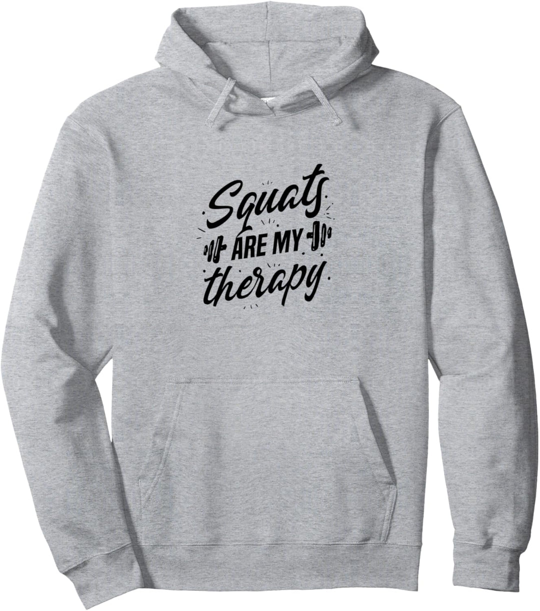 Kniebeugen als Therapie Powerlifter Gym Motivation Pullover Hoodie