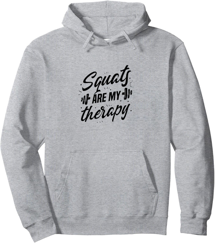Kniebeugen als Therapie Powerlifter Gym Motivation Pullover Hoodie