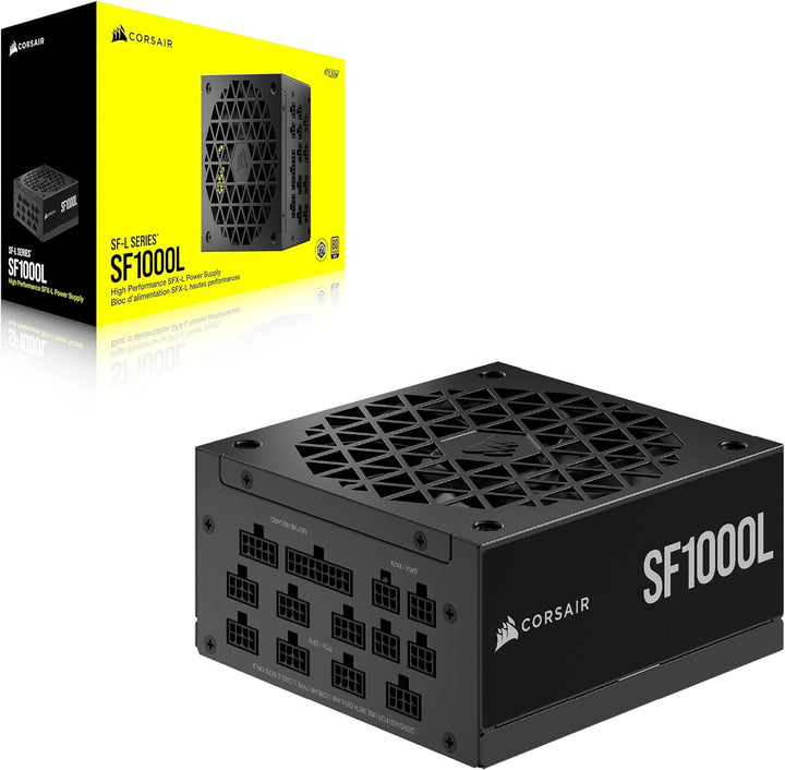 Corsair SF1000L Vollmodulares, Geräuscharmes SFX-Netzteil - ATX 3.0- Und PCIe 5.0-Kompatibel - Leise