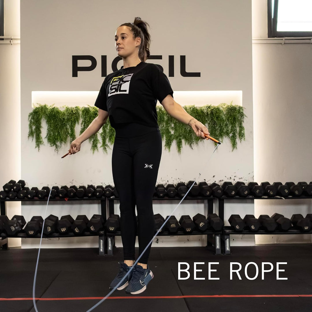 PICSIL - Springseil BEE, Leichtes und Verstellbares Speed Rope, Verstärktes Kabel, für Cross Trainin