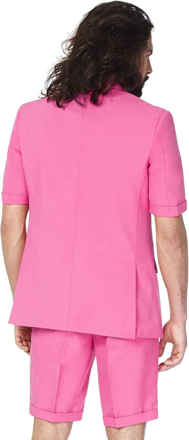 OppoSuits Herren Men Suit Business-Anzug Hosen-Set, 46 Mr.pink
