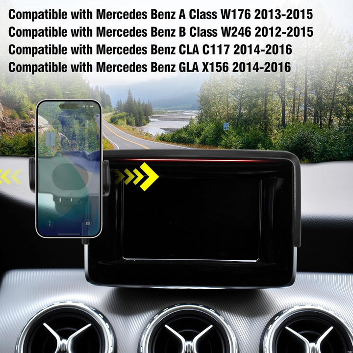 TTCR-II Kompatibel mit Handyhalterung Mercedes Benz A-Klasse W176 2013-2015/B-Klasse W246 2012-2015,