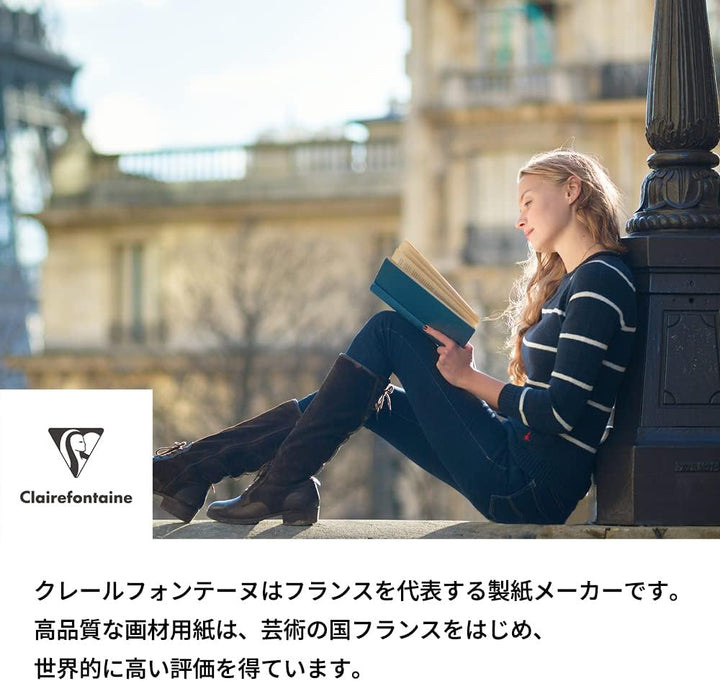 Clairefontaine 975811C PaintOn Block (250 g, DIN A2, 42 x 59,4 cm, geleimt, 30 Blätter, ideal für we