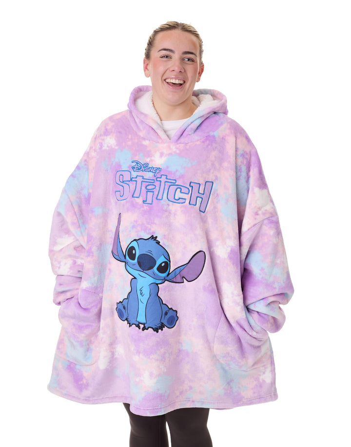 Disney Lilo & Stitch Optionen für tragbare Decken-Hoodies für Damen von Stitch, Einheitsgrö