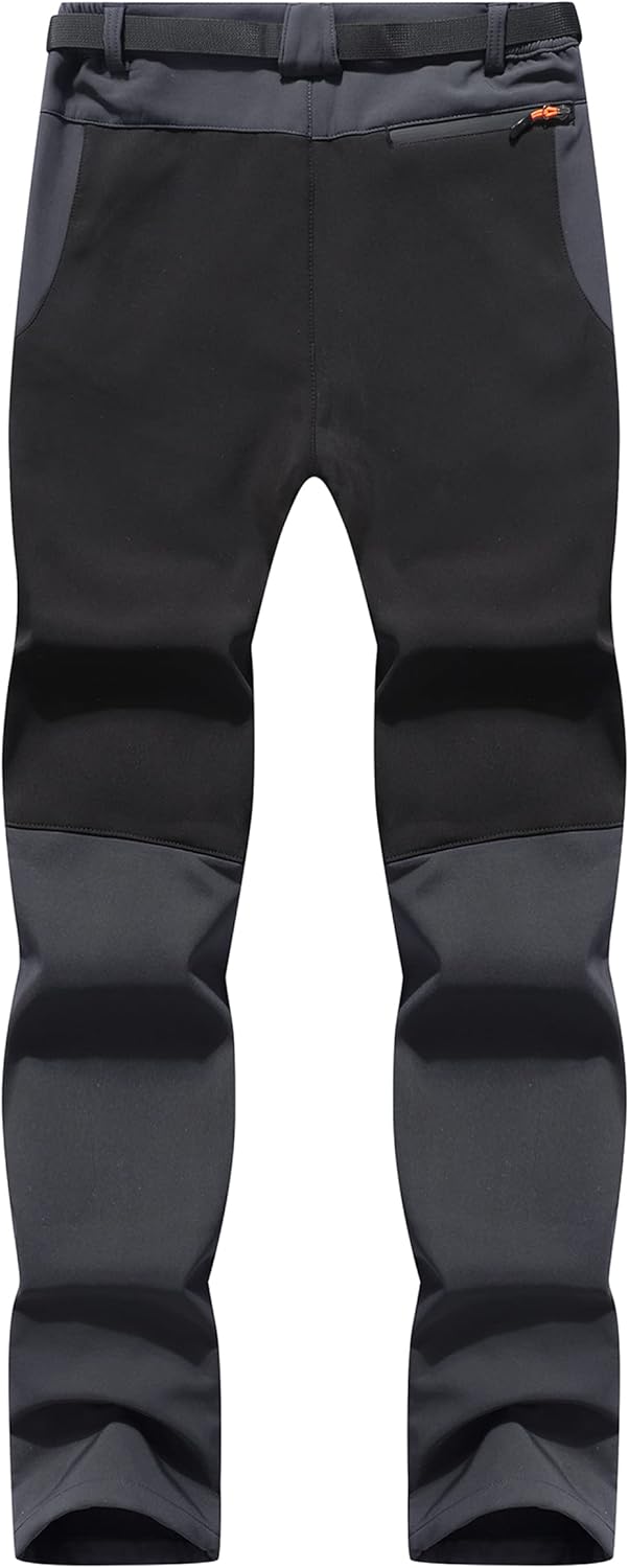 BenBoy Herren Wanderhose Wasserdicht Softshellhose Outdoorhose Winddicht Warm Gefüttert Skihose Snow