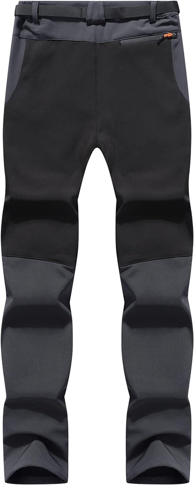 BenBoy Herren Wanderhose Wasserdicht Softshellhose Outdoorhose Winddicht Warm Gefüttert Skihose Snow