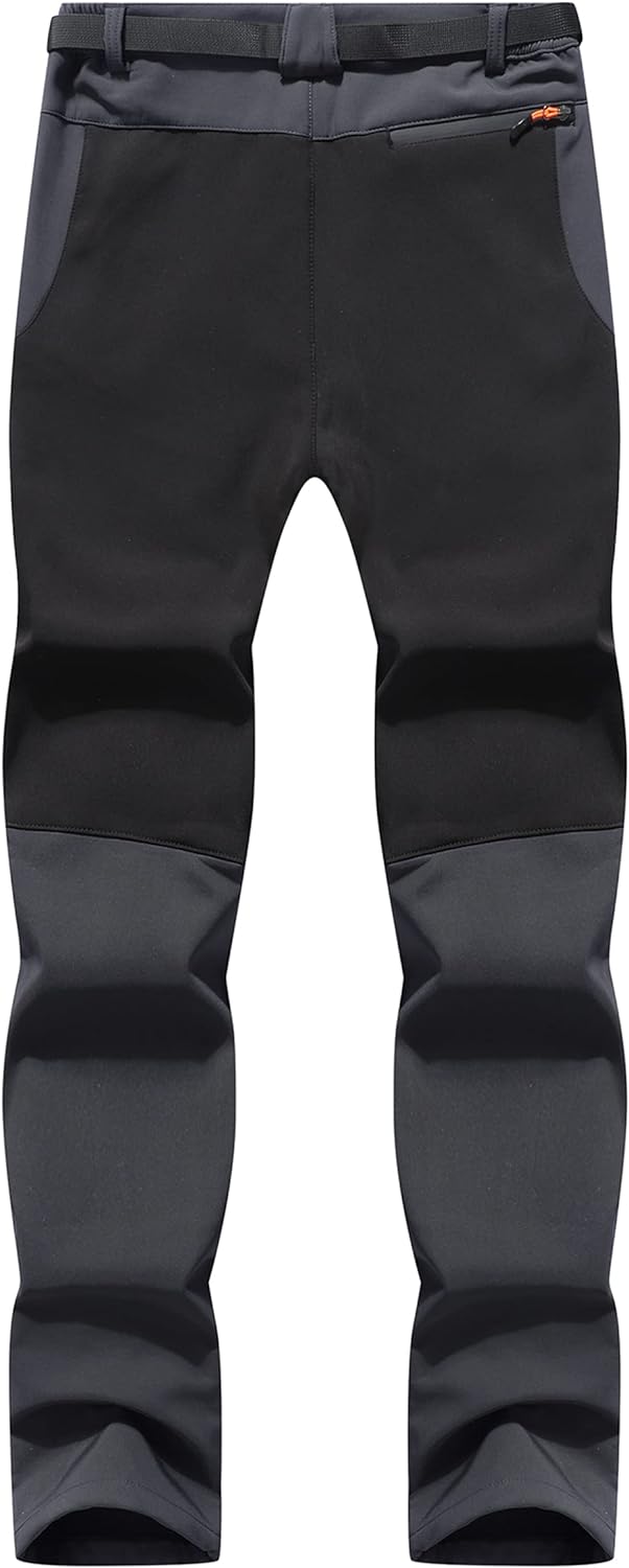 BenBoy Herren Wanderhose Wasserdicht Softshellhose Outdoorhose Winddicht Warm Gefüttert Skihose Snow