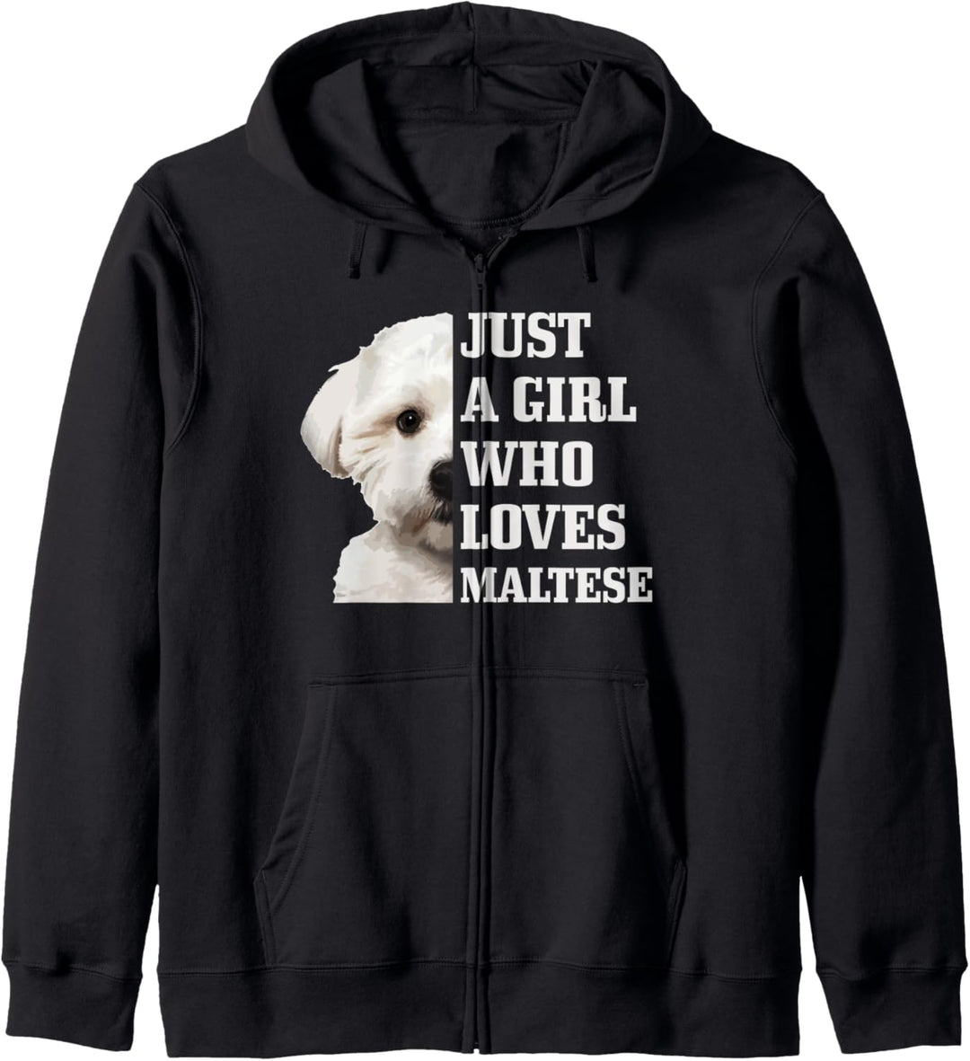 Malteser Hund Kapuzenjacke