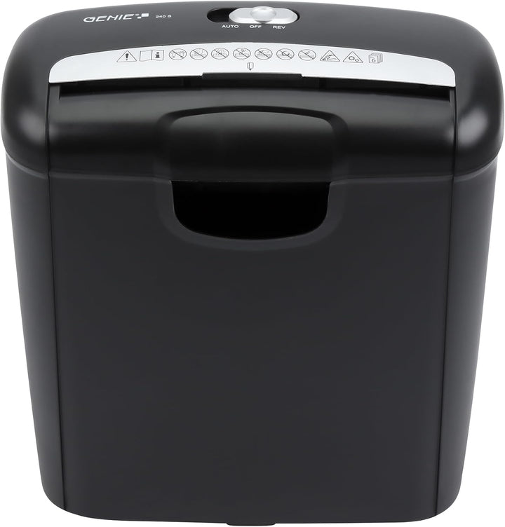 Genie 240S Profi Aktenvernichter Streifenschnitt | Aktenschredder bis zu 6 Blatt | Sicherheitsstufe