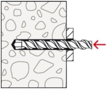 fischer Bolzenanker mit grosser Scheibe FAZ II Plus 16/160 R, Schwerlastanker aus Edelstahl mit hohe