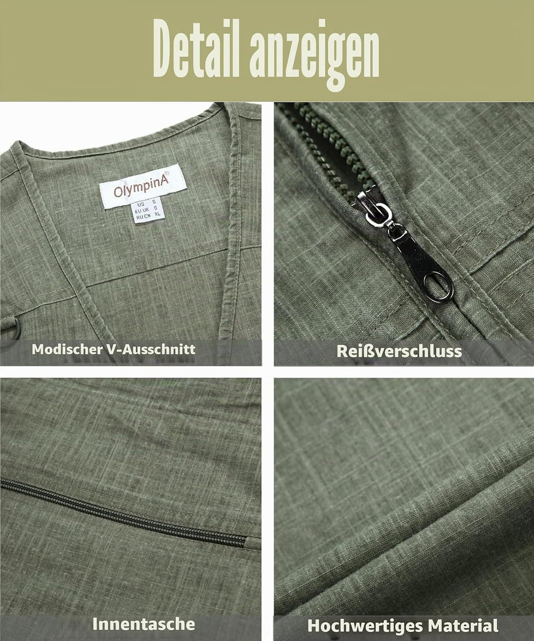 Btmpmcs Herren Outdoor Anglerweste mit vielen praktischen Taschen Sommer Atmungsaktiv Multifunktions