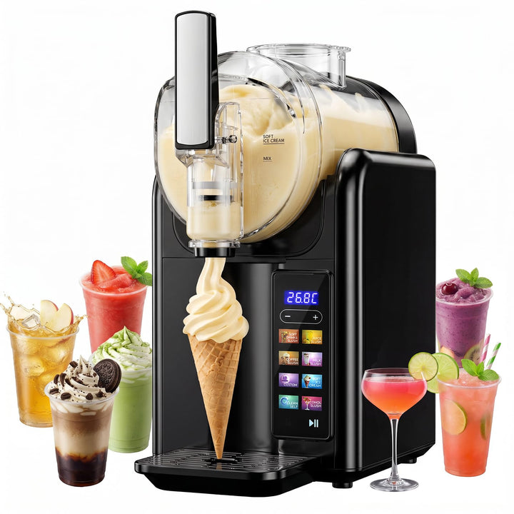 Slush Maschine eismaschine 2L Slushie,slushie maschine,Maschine mit LED-Display,7 voreingestellte Pr