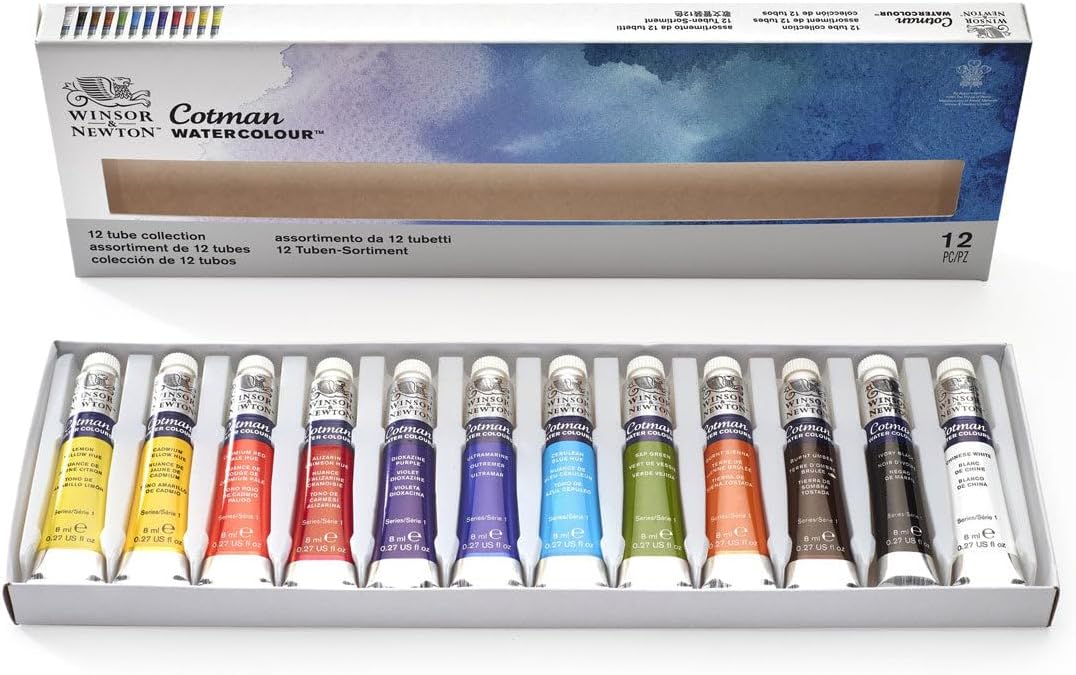 Winsor & Newton 0390636 Cotman Aquarellfarben Set, lebendige Wasserfarben mit hoher Lichtechtheit, g
