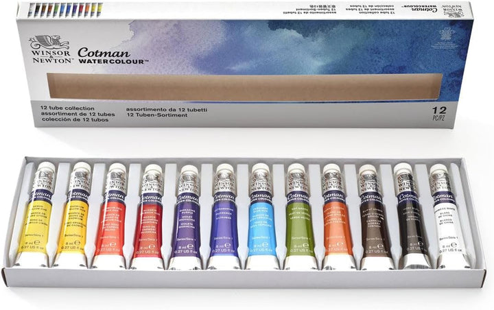 Winsor & Newton 0390636 Cotman Aquarellfarben Set, lebendige Wasserfarben mit hoher Lichtechtheit, g
