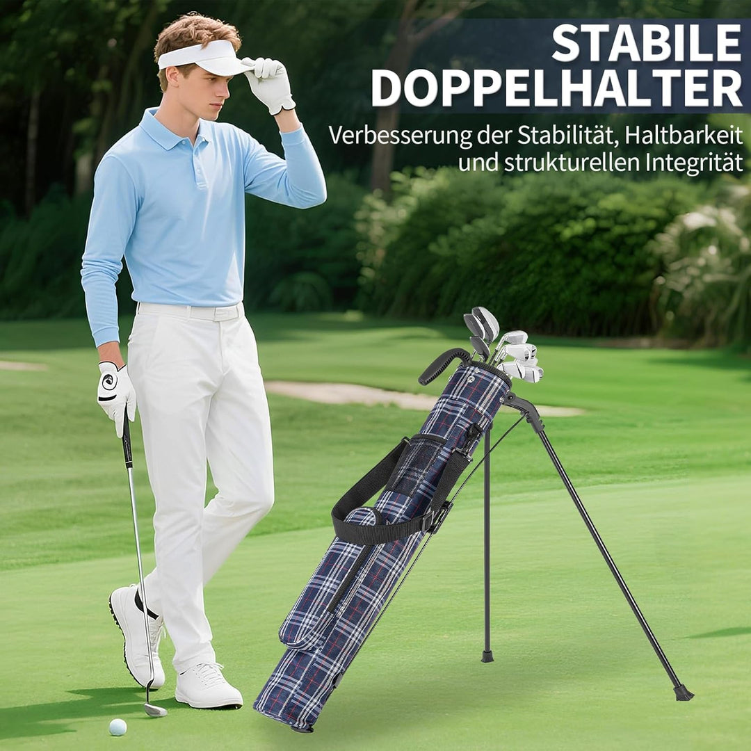 OUUTMEE Kleine Golftasche, Schlägerkoffer, Golf-Selbstständer, Schlägerkoffer und grosse Tasche, Ult