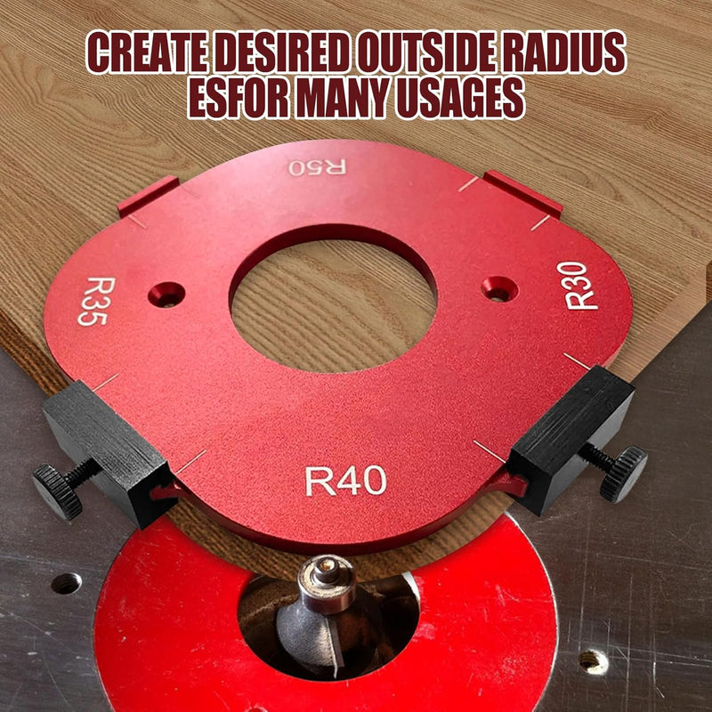 Runde Eckradius-Schablonen, Aluminiumlegierung, Holzbearbeitung, Router Tisch, Eckradius, Vorrichtun