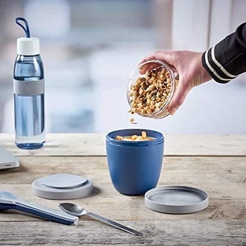Mepal Müslibecher to go - praktischer Joghurtbecher - Unterteilung für Joghurt & Müsli - Geeignet fü