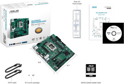 ASUS Pro H610M-C D4-CSM Business Mainboard Sockel Intel LGA 1700 (mATX, PCIe 4.0, ASUS COM Debug Hea