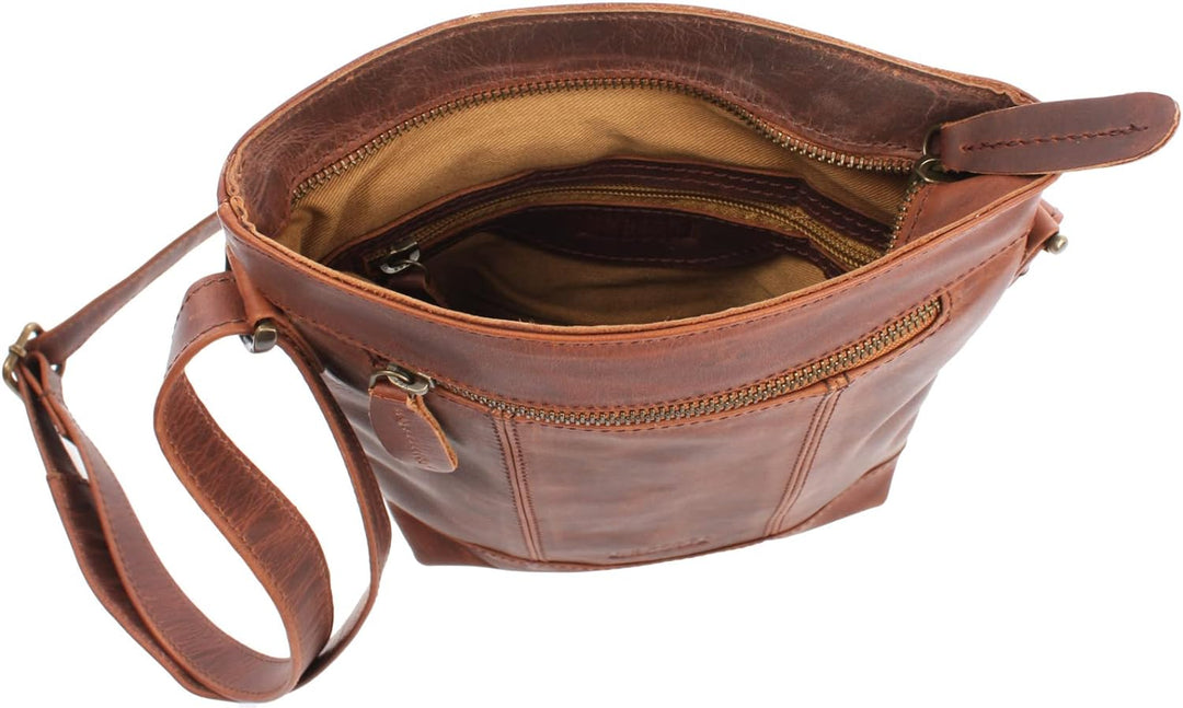 LECONI kleine Umhängetasche für Frauen Schultertasche Damen Damentasche Abendtasche Handtasche Leder