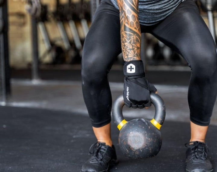 Harbinger Pro Wristwrap Handschuhe, Hebehandschuhe für diejenigen, die Flexibilität und Atmungsaktiv