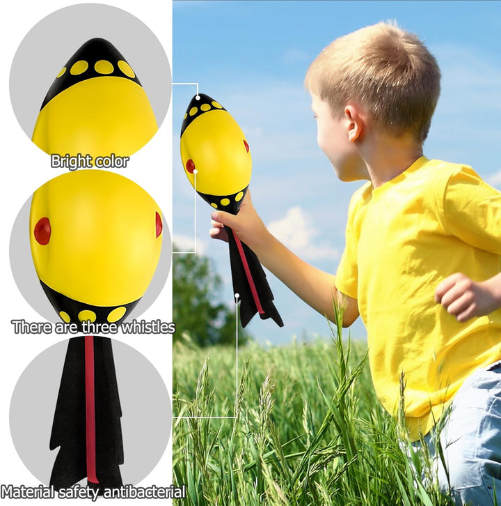 dellyy Vortex Aero, Wurfrakete Outdoor Spass, Rocket Werfen aus Weicher Foam für Gross und Klein, Ro