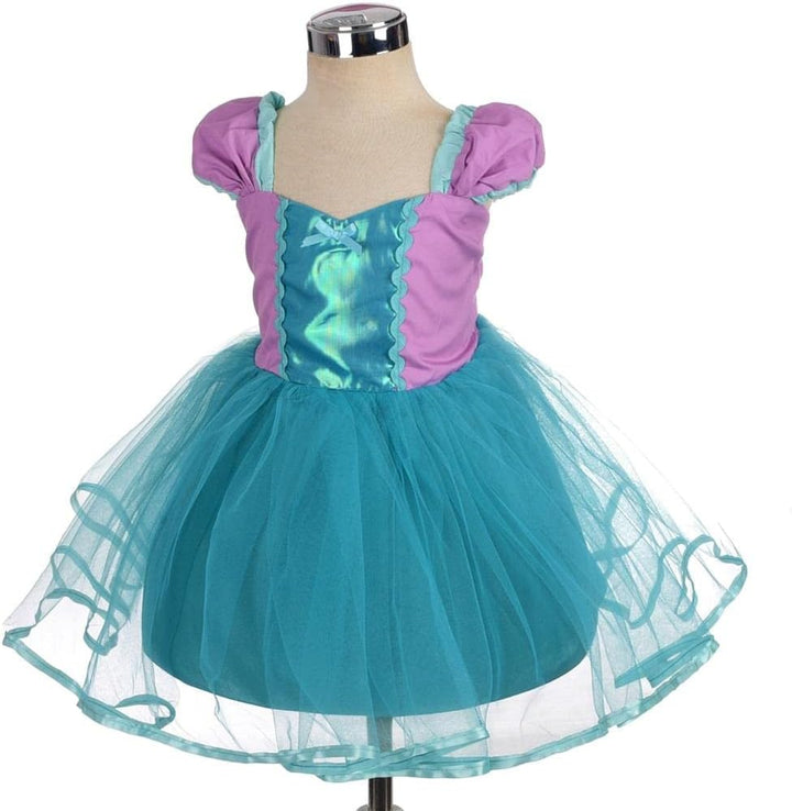 Lito Angels Mädchen Prinzessin Schneewittchen Cinderella Meerjungfrau Rapunzel Kleid Kostüm Weihnach