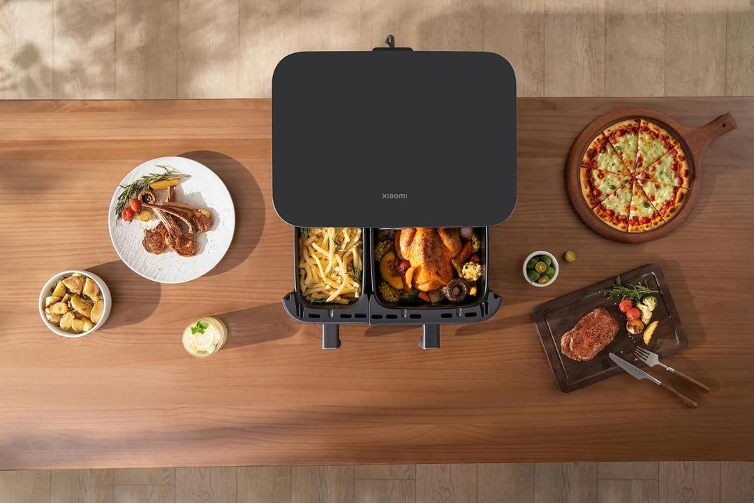 Xiaomi Dual Zone Air Fryer 10L, 2 Fächer 3,5L und 6,5L, 230°C, SYNC-Funktion, 9 Modi, 2700W, fettarm