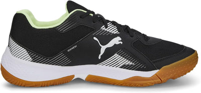 PUMA Unisex Solarflash Ii Indoor Court Shoe 36 EU Puma Black Puma White Fizzy Light Gum, 36 EU Puma