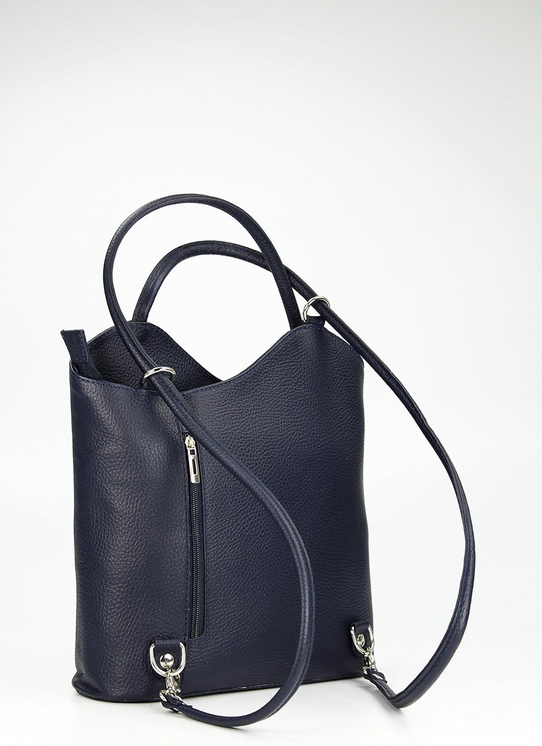 Belli italienische Ledertasche Backpack Classic 2in1 Damen Rucksack Leder Handtasche made in italy S