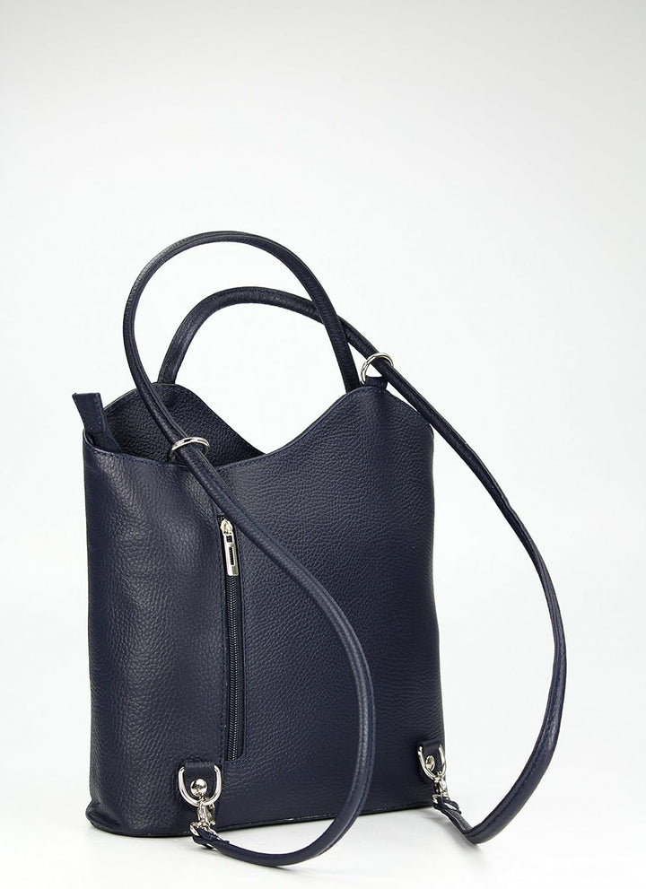 Belli italienische Ledertasche Backpack Classic 2in1 Damen Rucksack Leder Handtasche made in italy S