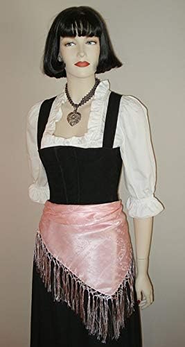 Seidentuch Dirndl-Trachtentuch Tuch 75 x 75cm Dirndltuch 100% Seide Fransentuch für Tracht Trachtens