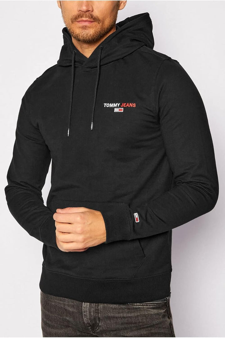 Tommy Jeans Herren TJM Tommy Chest Graphic Hoodie Hose M Schwarz, M Schwarz