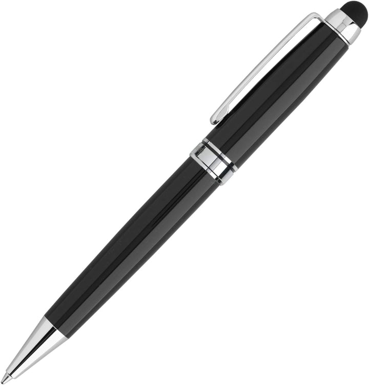 Cerruti 1881 Kugelschreiber Pad Chrom in der Farbe Schwarz mit blauer Mine, NSS2564