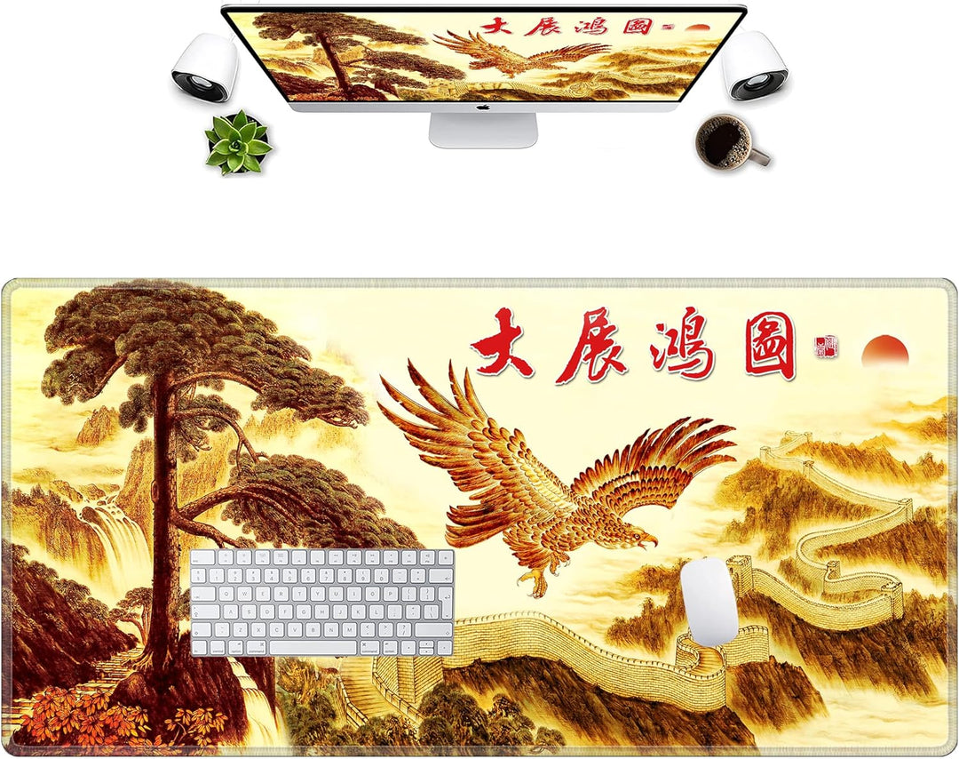 LL-COEUR Grosse Gaming Laptop Mauspad PC Tastatur Mausmatte XXL Schreibtischunterlage Büro Desk Pad