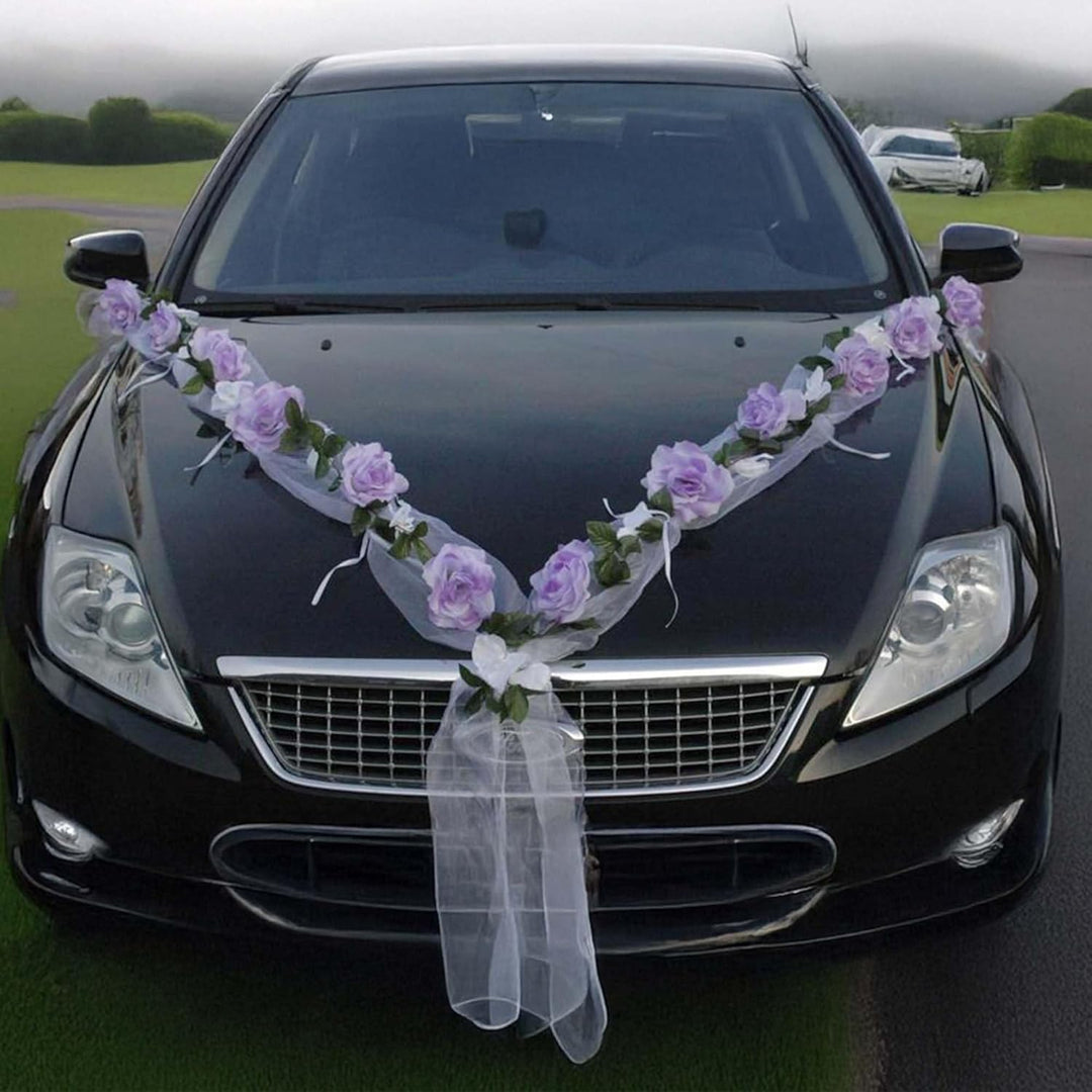 Rosen Girlande Braut Paar Rose Deko Dekoration Autoschmuck Hochzeit Car Auto Wedding ®Auto-schmuck D