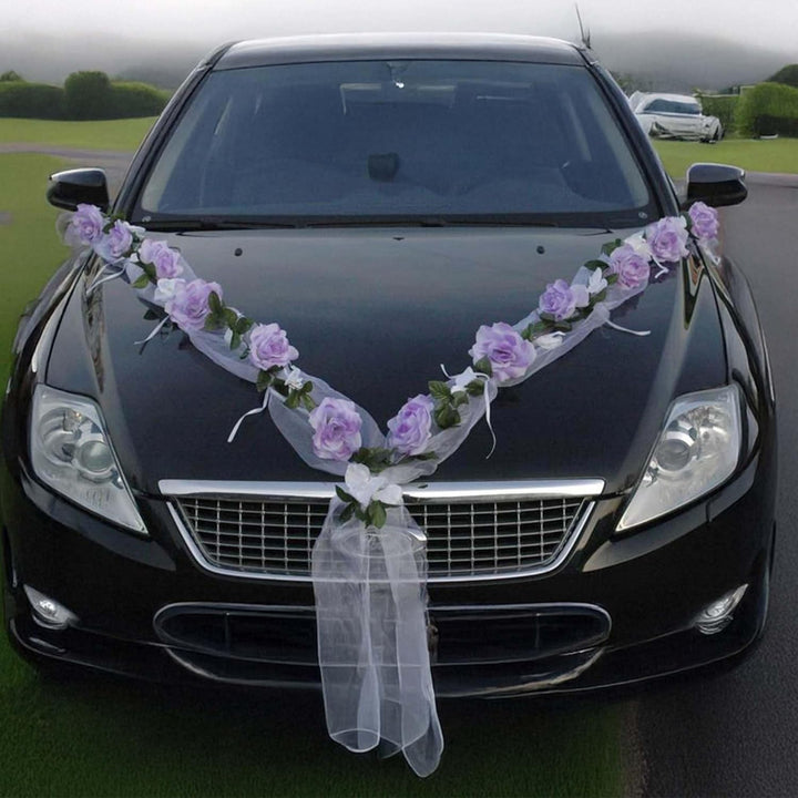 Rosen Girlande Braut Paar Rose Deko Dekoration Autoschmuck Hochzeit Car Auto Wedding ®Auto-schmuck D
