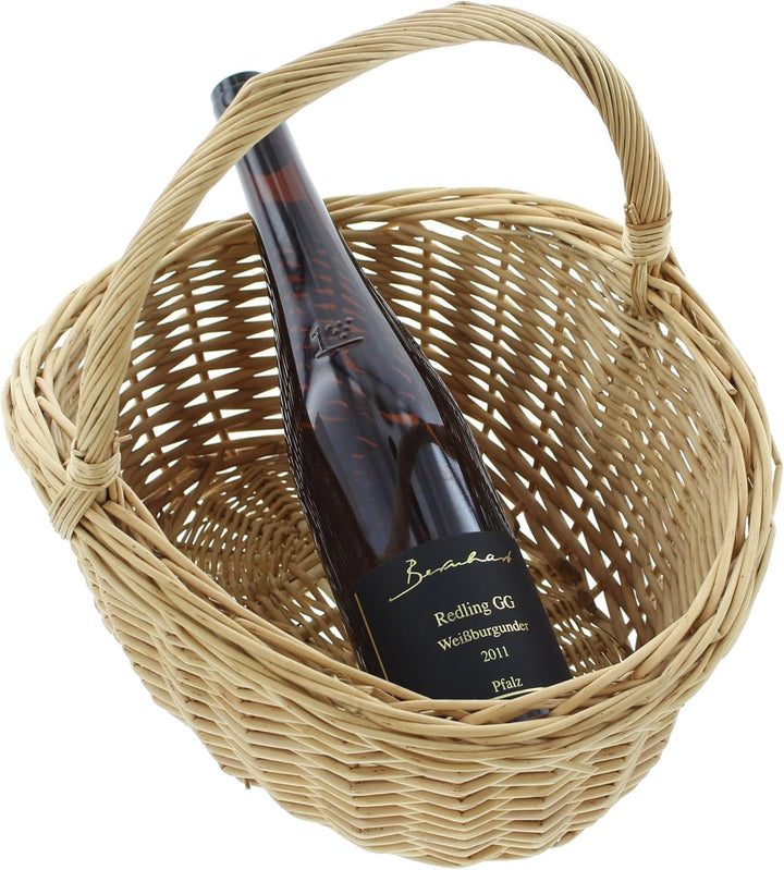 FRANK FLECHTWAREN Bügelkorb "Naturweiss", klein, 35 x 31 x 16 cm, GH 32 cm vielseitige Anwendung