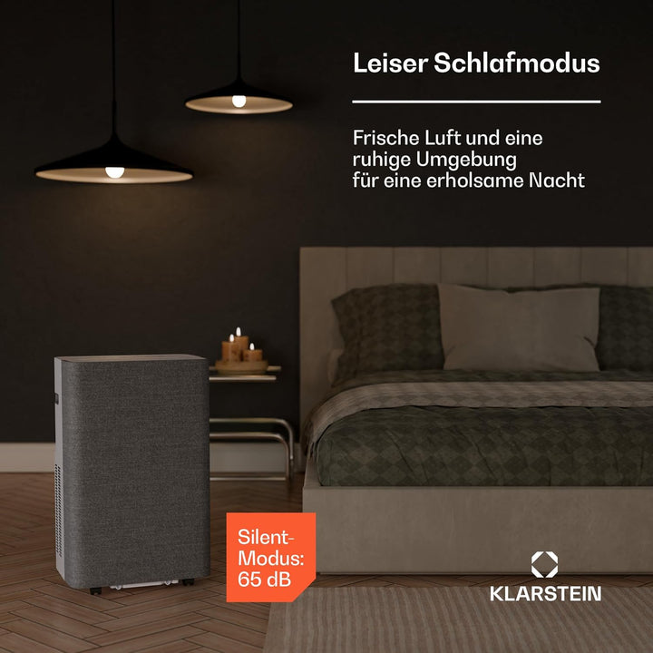 Klarstein AireLux Mobile Klimaanlage – 14.000 BTU, Für Räume bis 51 m², App & Sprachsteuerung, 4-in-