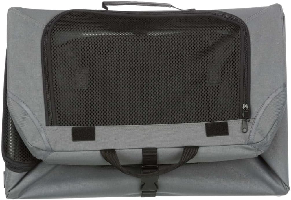 Trixie soft kennel easy reisbench grijs (50X36X33 CM)