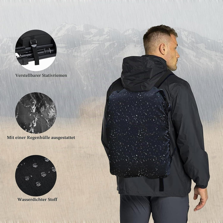 Kamerarucksack Fotorucksack Wasserdicht Kamera Rucksack mit Regenschutz Kameratasche für Spiegelrefl