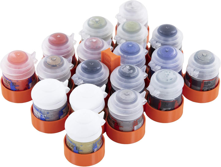 Feldherr Half-Size Case 50 kompatibel mit 36 Citadel Farbtöpfchen (12 ml / 18 ml) Grau, Grau
