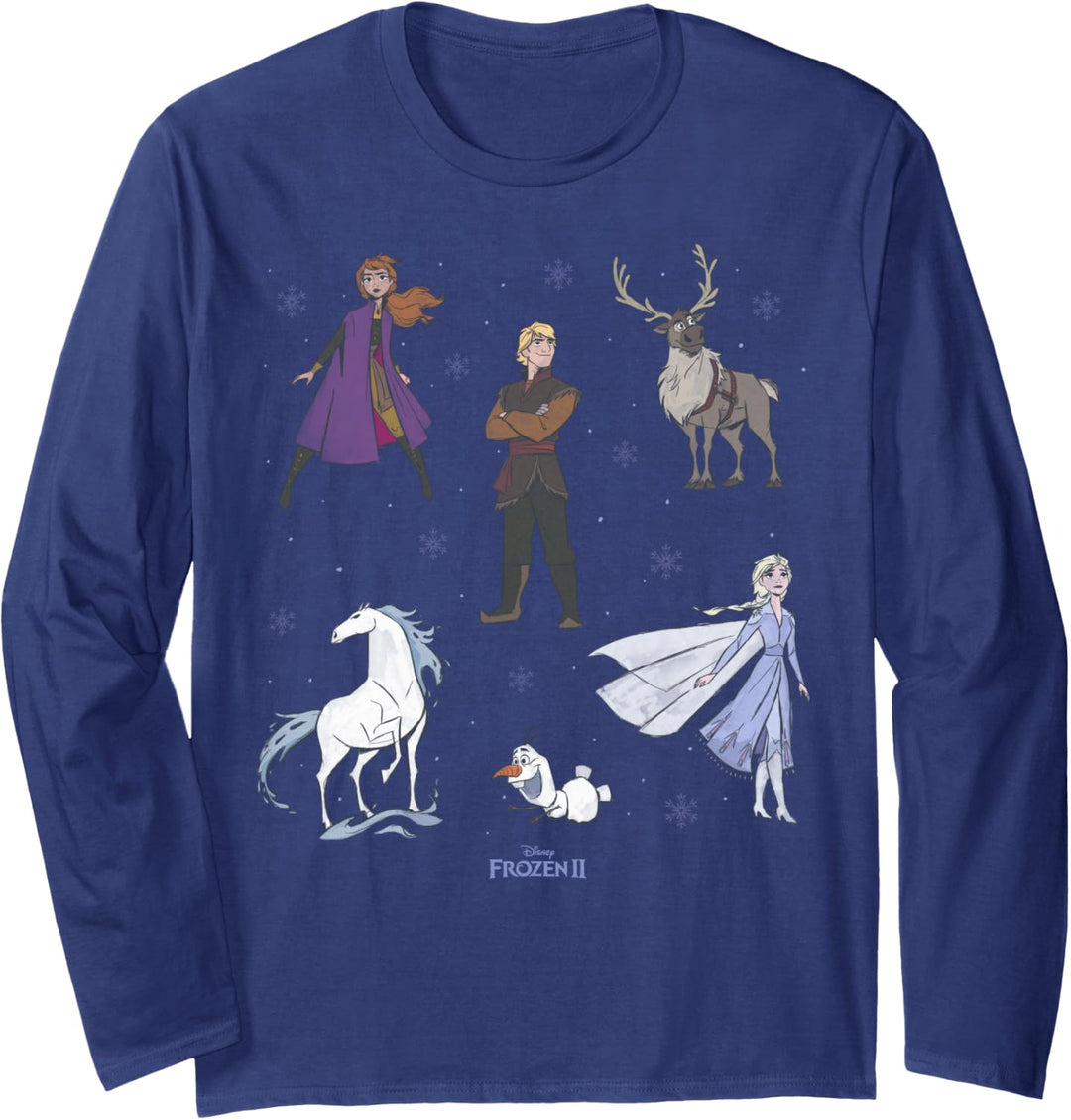 Disney Frozen 2 Group Shot Doodles Langarmshirt