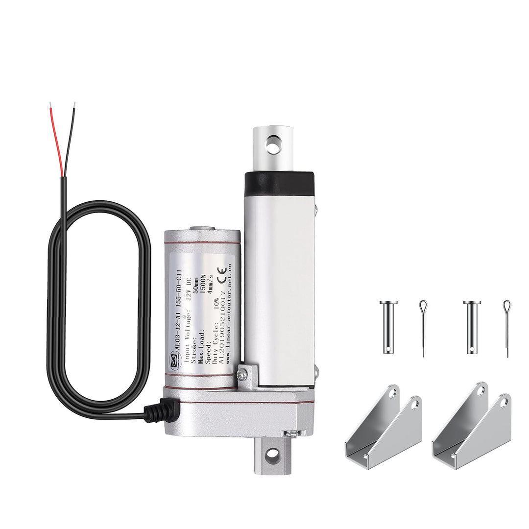 Justech Linearmotor Verstellantrieb Toröffner Linear Actuator Motor 12v DC 1500N 50mm Lineartechnik