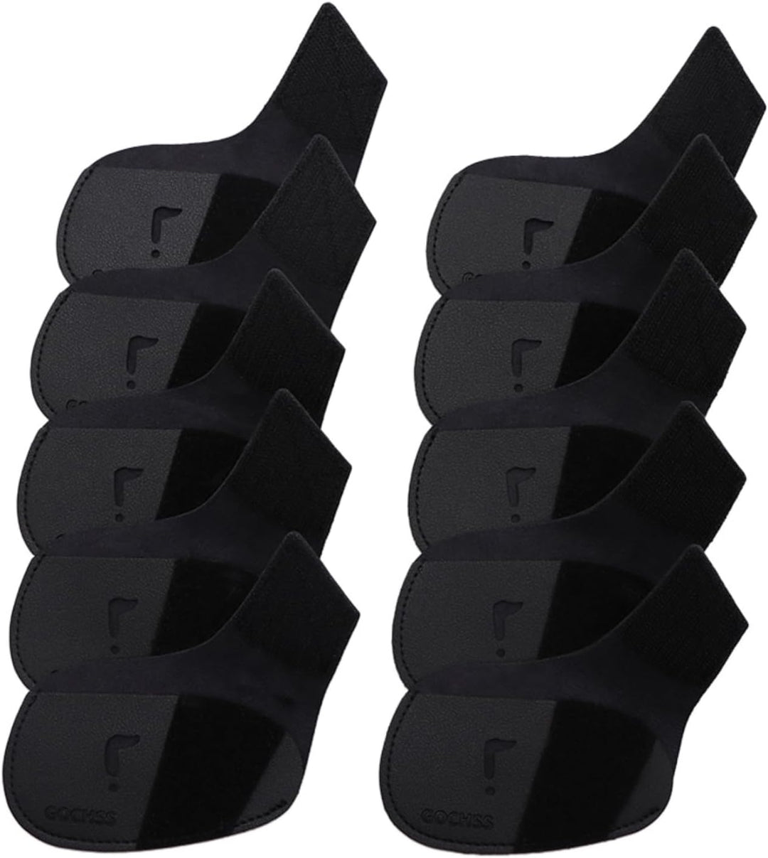 Golf Eisenkopf-Schoner, 10 Stück, PU-Material, passend für Rechtshänder, Golfclub-Schutz für Titleis