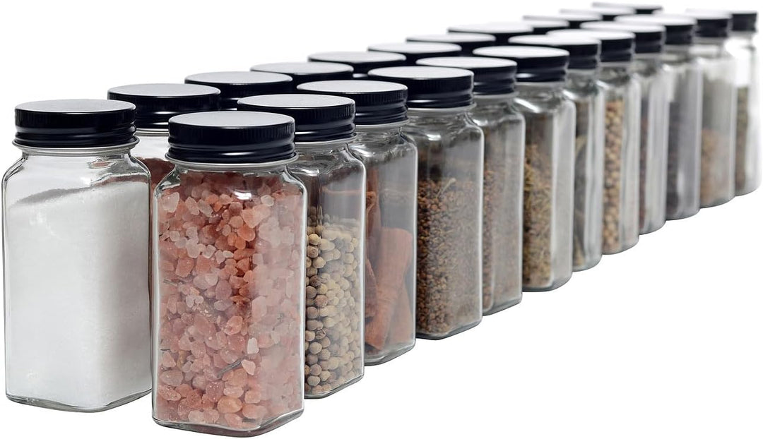Rosenstein &amp; Söhne Gewürzgläser für Kräuter: 48er-Set Gewürzgläser mit Streueinsätzen, je 120 ml, 48