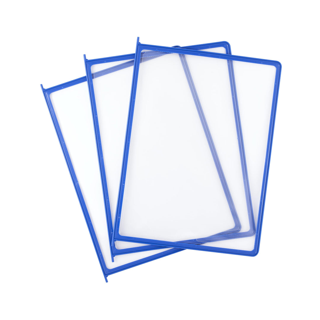 Leviatan Sichttafel Panel A4, PP 10er Packung, Blau Panel Blau, Panel Blau